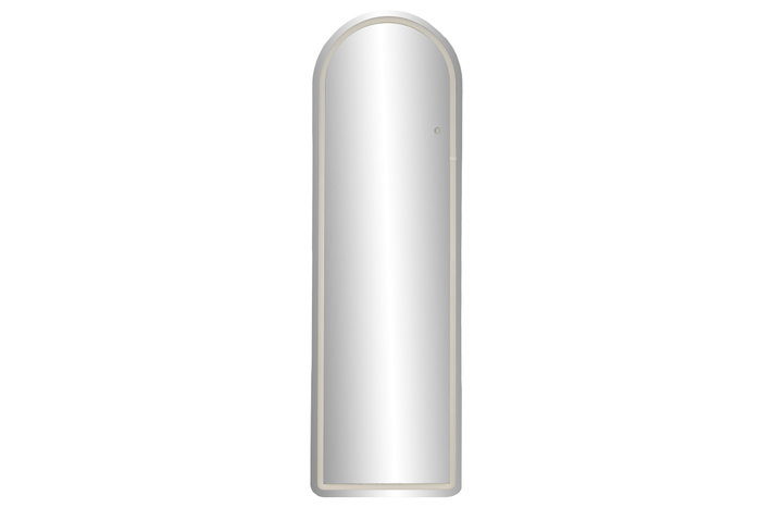 DKD Home Decor Espejo de Vestidor LED Metal 50x160 Táctil Negro