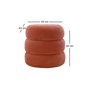 Atelier Del Sofa Puf de Peluche Coral 40x40x40 cm