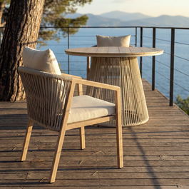 Silla Acero-Rattán Pe Exterior 54 X 61 X 78 cm (Set de 4)