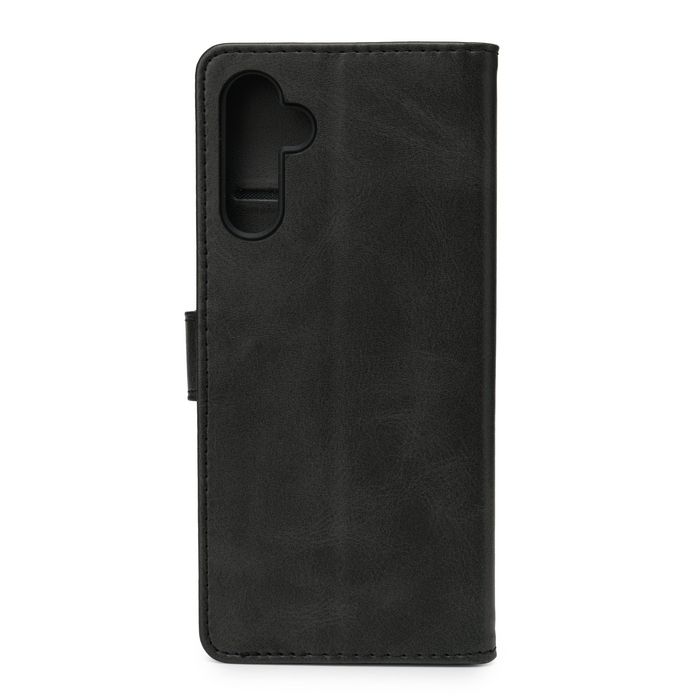 eSTUFF Funda Cartera para Samsung Galaxy A16 4G/5G - Cuero Sintético, Protección Integral, Soporte y Ranura para 3 Tarjetas - Negro