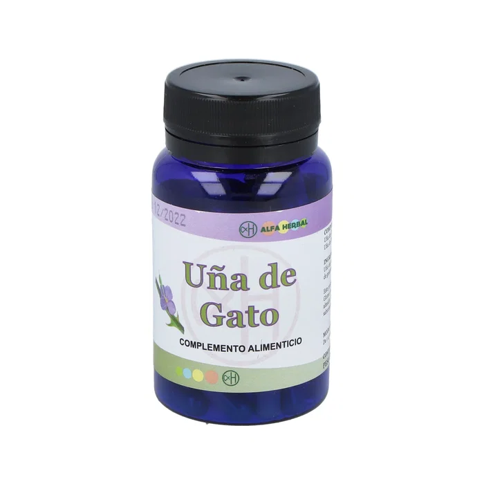 Alfa Herbal Uña de Gato 60 Cápsulas | Complemento Alimenticio a Base de Extracto Seco y Polvo Alfa Herbal Uña de Gato 60 Cápsulas | Complemento Alimenticio a Base de Extracto Seco y Polvo