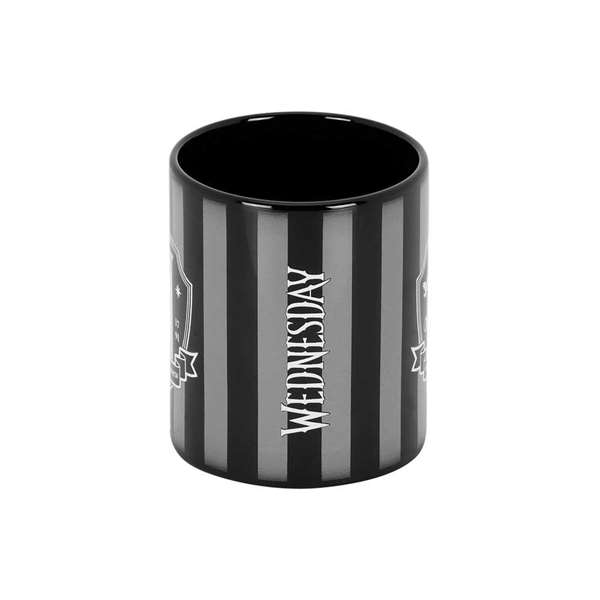 Karactermania Taza Miércoles Original Cerámica 9,5x13x7,8 cm Ideal para Bebidas Calientes en Caja Regalo