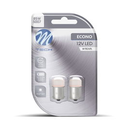 M-Tech LB033R Lámpara LED BA15S 9x5mm Rojo 3W 12V DC