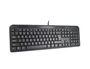 Q-connect Teclado negro con cable de 1,5 m compatible con Windows