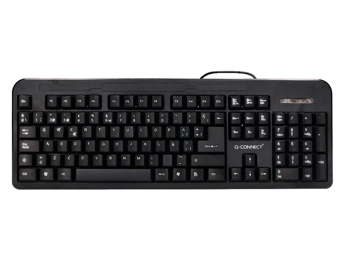 Q-connect Teclado negro con cable de 1,5 m compatible con Windows Q-connect Teclado negro con cable de 1,5 m compatible con Windows