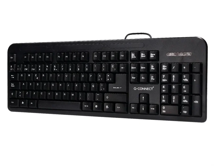 Q-connect Teclado negro con cable de 1,5 m compatible con Windows Q-connect Teclado negro con cable de 1,5 m compatible con Windows