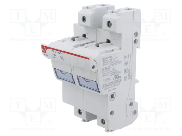DF ELECTRIC Portafusibles PMX de 2 Polos, 100A, 690VAC DF ELECTRIC Portafusibles PMX de 2 Polos, 100A, 690VAC