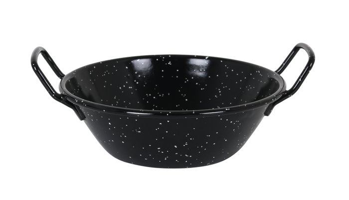 La Estrella Paellera Honda Bordonada Jaspeada 20 cm - 1.4 L (8 Unidades)