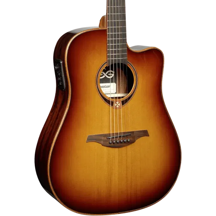 LAG Guitarra Acústica Dreadnought Cutaway Tramontane 118 A/E - Brown Shadow | Electroacústica LAG Guitarra Acústica Dreadnought Cutaway Tramontane 118 A/E - Brown Shadow | Electroacústica