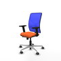 PIQUERAS Y CRESPO Silla de oficina Motilla con Mecanismo Sincro/Traslack Naranja y Azul