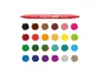 Carioca Rotulador Birello Doble Punta Caja 24 Unidades Colores Surtidos Lavable Punta Fibra