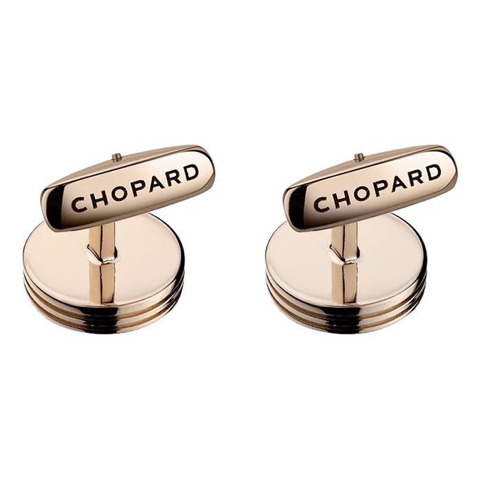 Chopard Gemelos Classic C de Acero Inoxidable y Oro Rosa