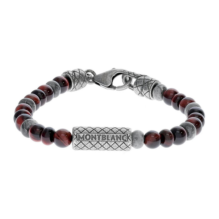 Montblanc Pulsera de Plata y Cuentas MB12616360 Montblanc Pulsera de Plata y Cuentas MB12616360