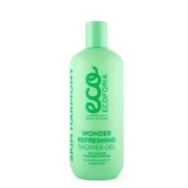 ECOFORIA Wonder Gel de Ducha Refrescante 400Ml Eco con Extracto de Yuzu Orgánico y Bergamota Fermentada