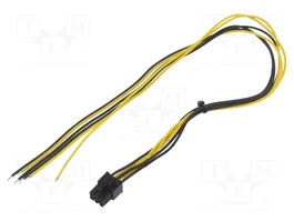 AKYGA Cable de alimentación PCIe 6pin hembra, 0,45m