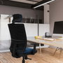 PIQUERAS Y CRESPO Silla de oficina Yunquera con mecanismo Sincro, Gris y Negro