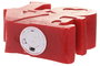 DKD Home Decor Vela LED Cera Parafina Love Rojo 12x5x12 330g