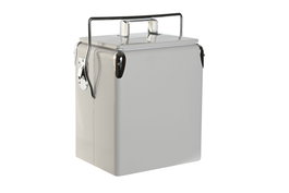 DKD Home Decor Nevera Metal PVC 17 Litros Blanco