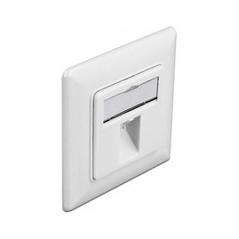 DeLOCK Toma de pared Keystone 1 puerto RJ-45 Blanco