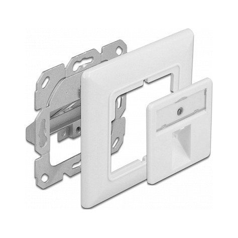 DeLOCK Toma de pared Keystone 1 puerto RJ-45 Blanco