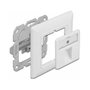 DeLOCK Toma de pared Keystone 1 puerto RJ-45 Blanco