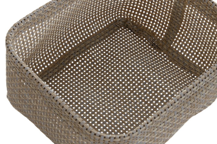 DKD Home Decor Set de 3 Cestos Textilene Beige DKD Home Decor Set de 3 Cestos Textilene Beige
