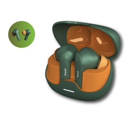 SAMI Auriculares Furia TWS Inalambricos Bicolor Verde, Bateria 40mAh (auriculares) / 400mAh (estuche)