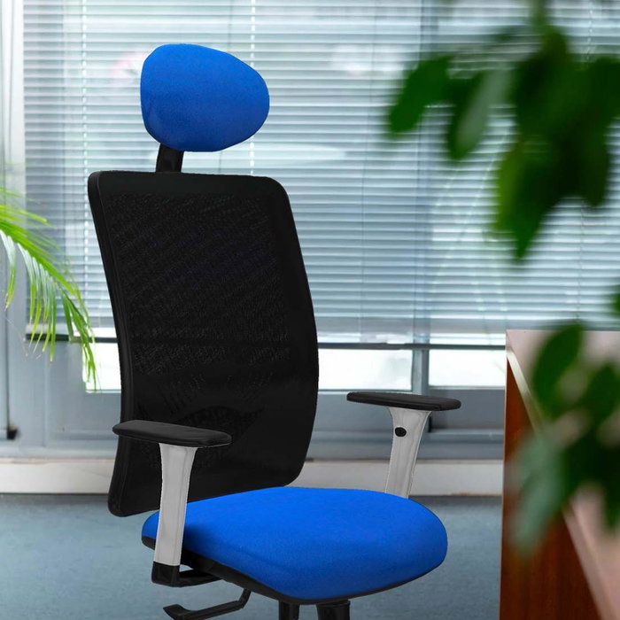PIQUERAS Y CRESPO Silla de oficina Zulema Verde con Malla Negra