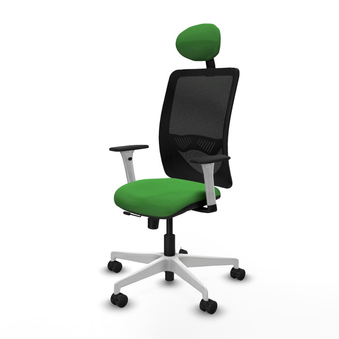 PIQUERAS Y CRESPO Silla de oficina Zulema Verde con Malla Negra