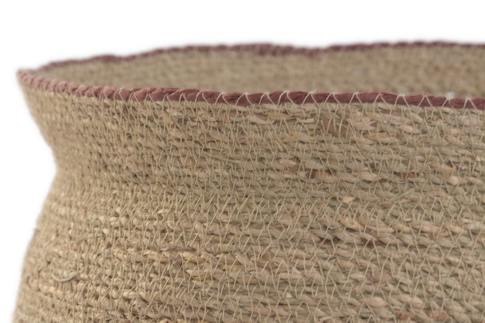 DKD Home Decor Set de 3 Maceteros de Fibra Natural 35x35x35 cm DKD Home Decor Set de 3 Maceteros de Fibra Natural 35x35x35 cm