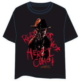 WARNER BROS. DISCOVERY Camiseta Adulto Pesadilla en Elm Street (A Nightmare on Elm Street) 100% Algodón 160g Talla XL