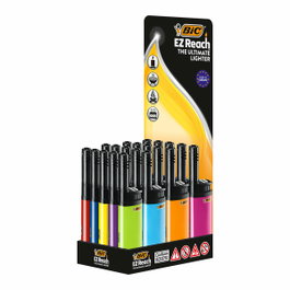 Bic EZ Reach Encendedor multiusos, Colores surtidos (Expositor de 20 unidades)