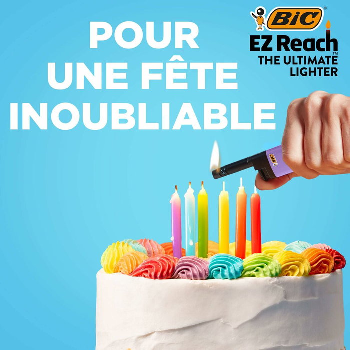 Bic EZ Reach Encendedor multiusos, Colores surtidos (Expositor de 20 unidades)