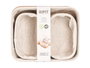 Kipit Set 3 Organizadores Bambú Blanco 2 Tamaños 25x9x20 cm (Set de 12)