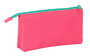 Portatodo Triple Nait Nait Rosa fluor Rosa 22 x 12 x 3 cm