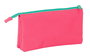 Portatodo Triple Nait Nait Rosa fluor Rosa 22 x 12 x 3 cm
