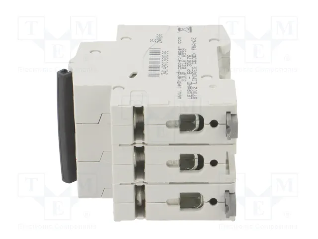 Legrand RX3 Disyuntor en miniatura Tipo C 16A 3-polig 6kA 400VAC Legrand RX3 Disyuntor en miniatura Tipo C 16A 3-polig 6kA 400VAC
