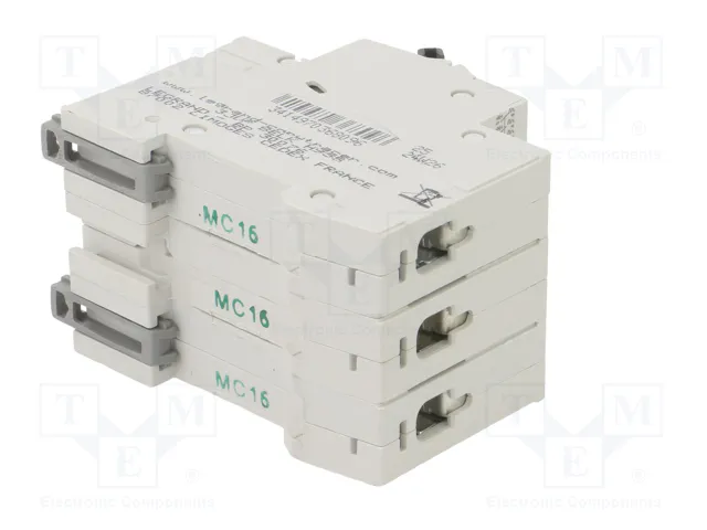 Legrand RX3 Disyuntor en miniatura Tipo C 16A 3-polig 6kA 400VAC Legrand RX3 Disyuntor en miniatura Tipo C 16A 3-polig 6kA 400VAC