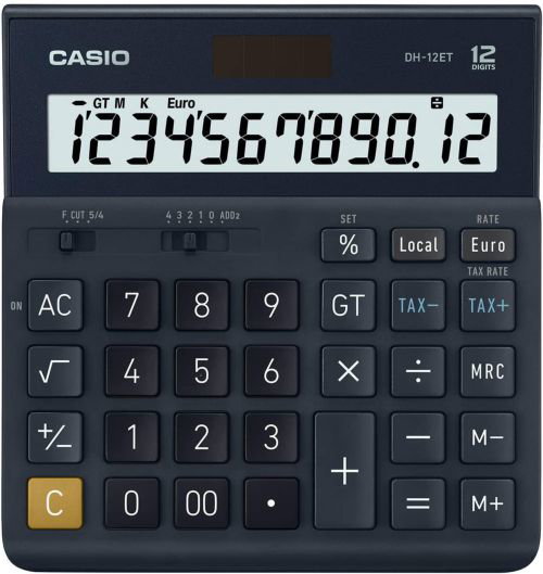 Casio DH-12ET Calculadora de Sobremesa 12 Dígitos Azul