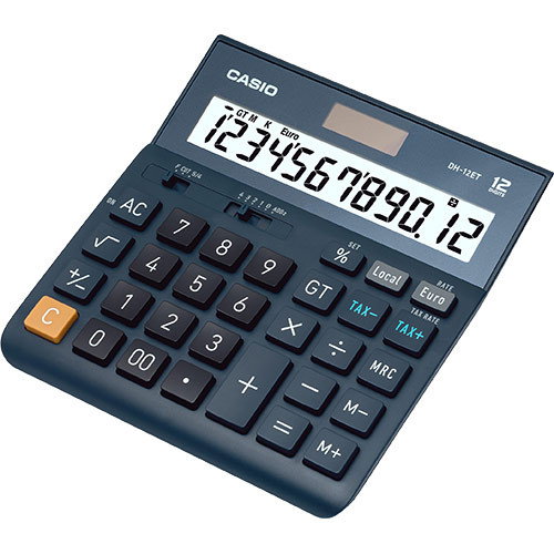 Casio DH-12ET Calculadora de Sobremesa 12 Dígitos Azul Casio DH-12ET Calculadora de Sobremesa 12 Dígitos Azul