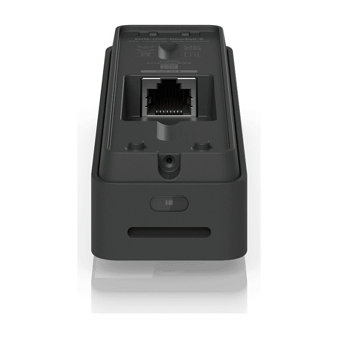 Ubiquiti UVC-Doorbell-Lite-B Negro - Timbre de vídeo para puerta con cámara 5MP (2560x1920), conexión PoE, resistencia IPX5, visión nocturna y micrófono incorporado