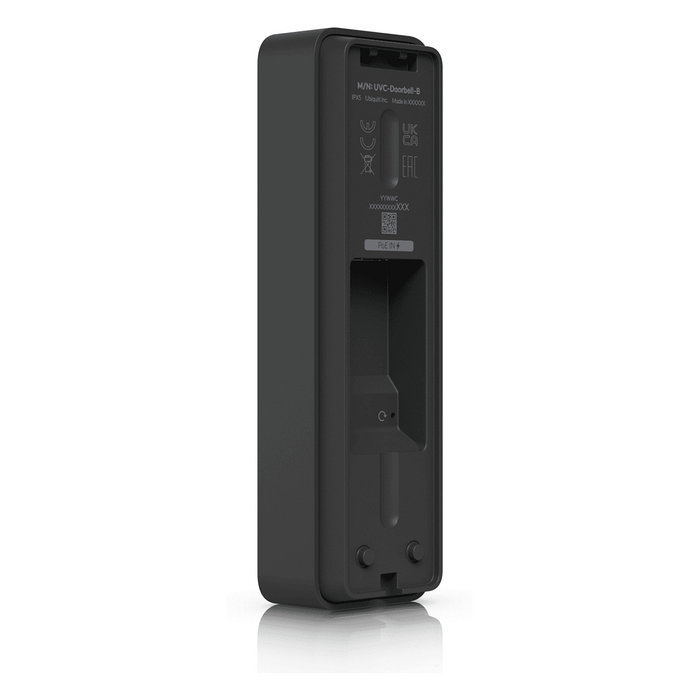 Ubiquiti UVC-Doorbell-Lite-B Negro - Timbre de vídeo para puerta con cámara 5MP (2560x1920), conexión PoE, resistencia IPX5, visión nocturna y micrófono incorporado