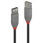 Lindy Cable de Extensión USB 2.0 Tipo A Anthra Line 1 m