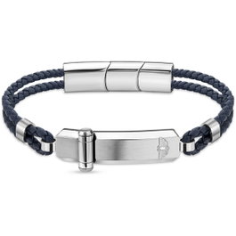 Police Brazalete de Cuero Azul Talla L PEAGB2211634