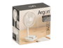 Argon Ventilador de Sobremesa Plegable, Blanco, USB-C, Batería Recargable 1200 mAh, Dimensiones Montado 16.5x16.5x30 cm (Set de 12)