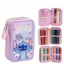 Cerdá Plumier Stitch Disney con Accesorios Lilac