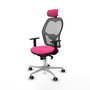 PIQUERAS Y CRESPO Silla de oficina Jorquera Rosa y Gris