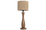 DKD Home Decor Lampara Sobremesa Urban Marron Beige 30 x 79 x 30 cm
