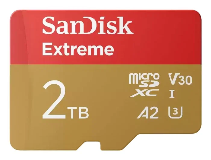 SanDisk Extreme Tarjeta MicroSDXC 2TB Clase 10 UHS-I 240MB/s Lectura 140MB/s Escritura SanDisk Extreme Tarjeta MicroSDXC 2TB Clase 10 UHS-I 240MB/s Lectura 140MB/s Escritura