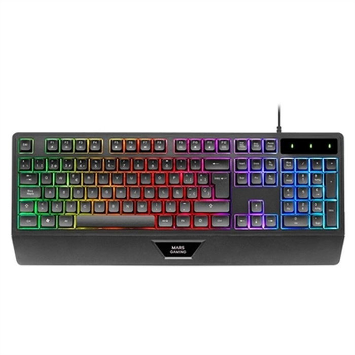 Mars Gaming MK124 Teclado Gaming Semimecánico Negro y Blanco Mars Gaming MK124 Teclado Gaming Semimecánico Negro y Blanco